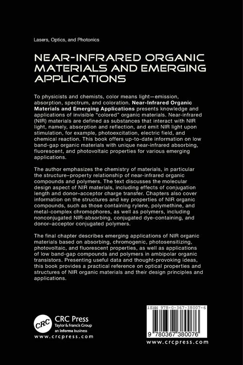 Produktbild: Near-Infrared Organic Materials and Emerging Applications