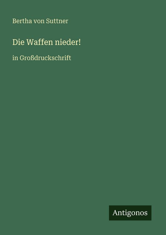 Produktbild: Die Waffen nieder!