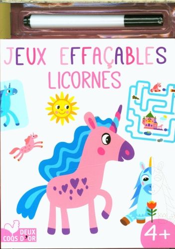 Produktbild: Jeux effa&ccedil;ables : licornes