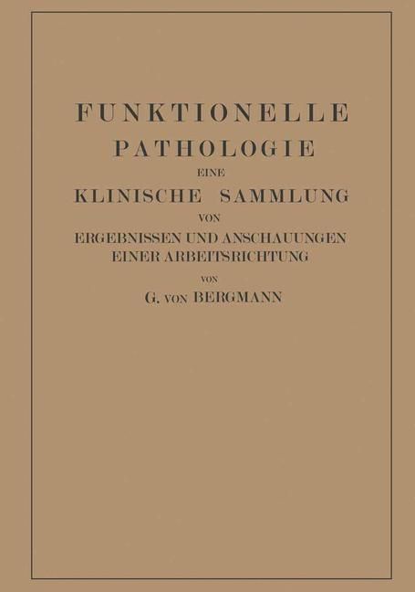 Produktbild: Funktionelle Pathologie
