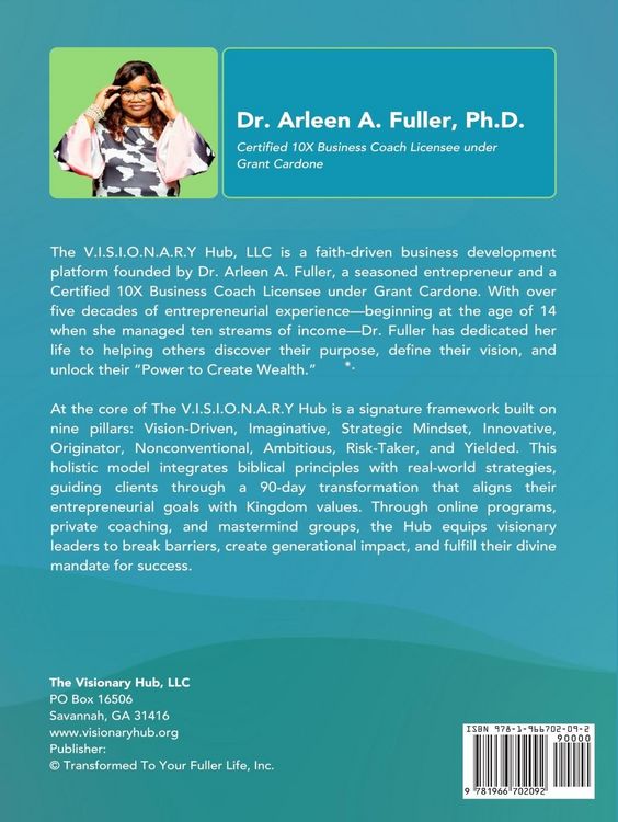 Produktbild: The V.I.S.I.O.N.A.R.Y Blueprint for Kingdom Entrepreneurs