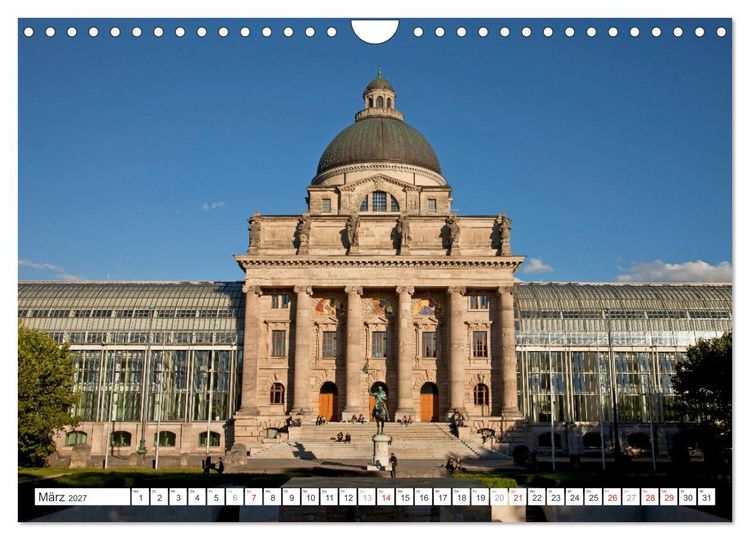 Produktbild: Bayerns Hauptstadt: M&uuml;nchen (Wandkalender 2027 DIN A4 quer), CALVENDO Monatskalender