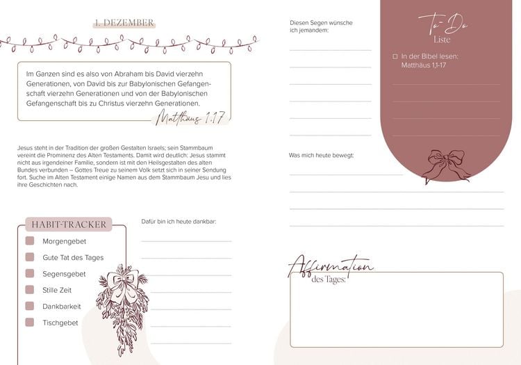 Produktbild: Mein Advents-Journal