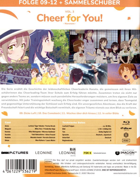 Produktbild: Cheer for You! - Vol. 3 - Limited Edition inkl. Sammelschuber f&uuml;r Vol. 1-3