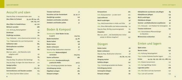 Produktbild: Quickfinder Gartenjahr