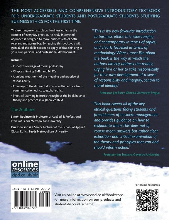 Produktbild: Business Ethics in Practice