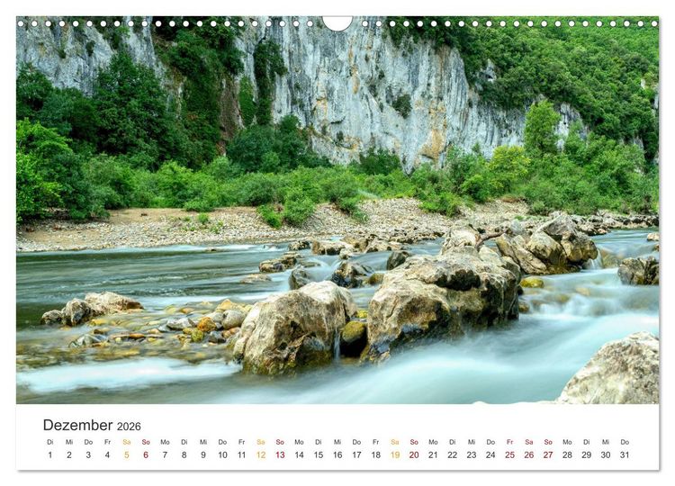 Produktbild: Im S&uuml;den Frankreichs - Ard&egrave;che, La Baume und Sevennen (Wandkalender 2026 DIN A3 quer), CALVENDO Monatskalender