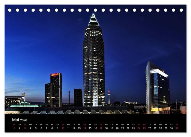 Produktbild: Frankfurt am Main (Tischkalender 2026 DIN A5 quer), CALVENDO Monatskalender