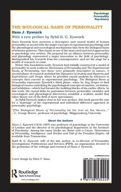 Produktbild: The Biological Basis of Personality