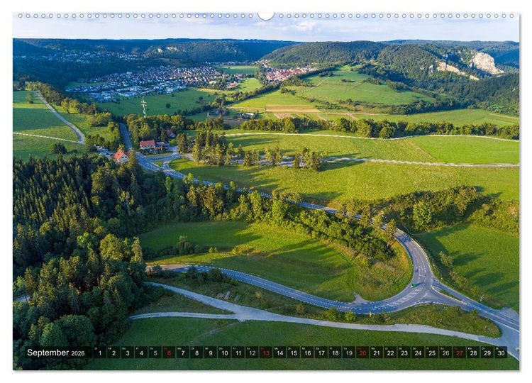 Produktbild: Mein Donautal aus der Luft (Wandkalender 2026 DIN A2 quer), CALVENDO Monatskalender