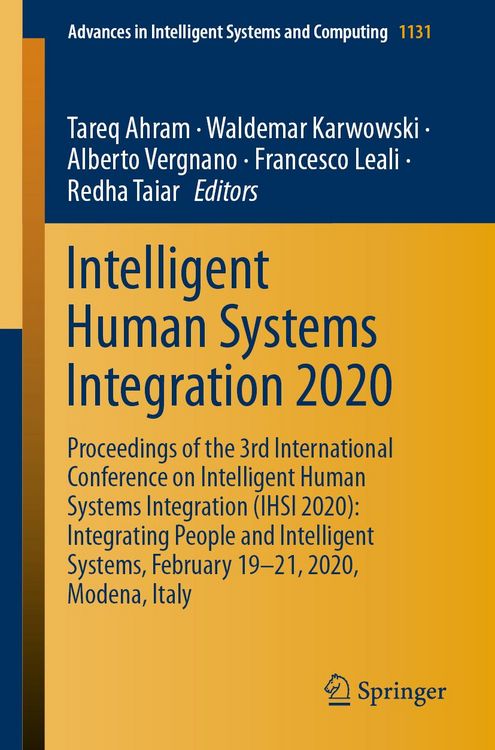 Produktbild: Intelligent Human Systems Integration 2020
