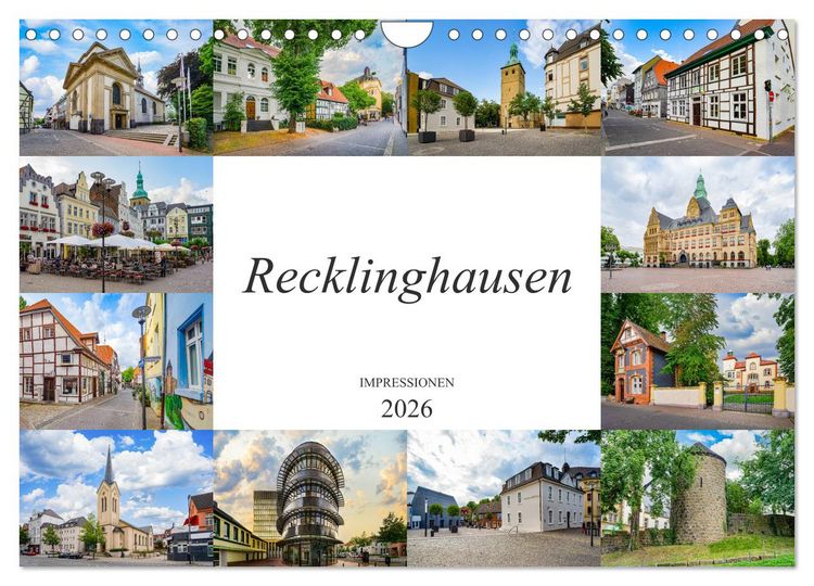 Produktbild: Recklinghausen Impressionen (Wandkalender 2026 DIN A4 quer), CALVENDO Monatskalender
