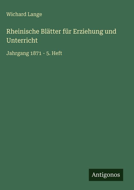 Produktbild: Rheinische Bl&auml;tter f&uuml;r Erziehung und Unterricht