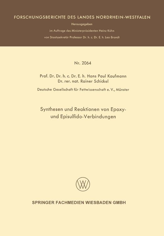 Produktbild: Synthesen und Reaktionen von Epoxy- und Episulfido-Verbindungen