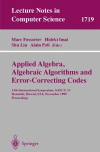 Produktbild: Applied Algebra, Algebraic Algorithms and Error-Correcting Codes