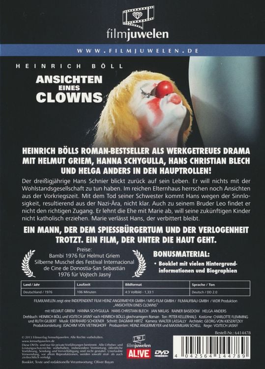 Produktbild: Ansichten eines Clowns - Filmjuwelen