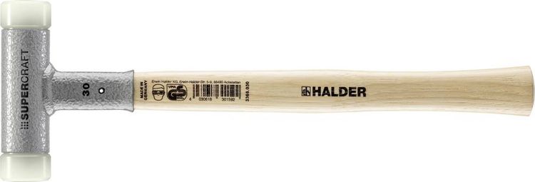 Produktbild: Halder SUPERCRAFT 3366.030 Schonhammer ergonomischer Griff, hart, r&uuml;ckschlagsfrei 460 g 330 mm 1 St.