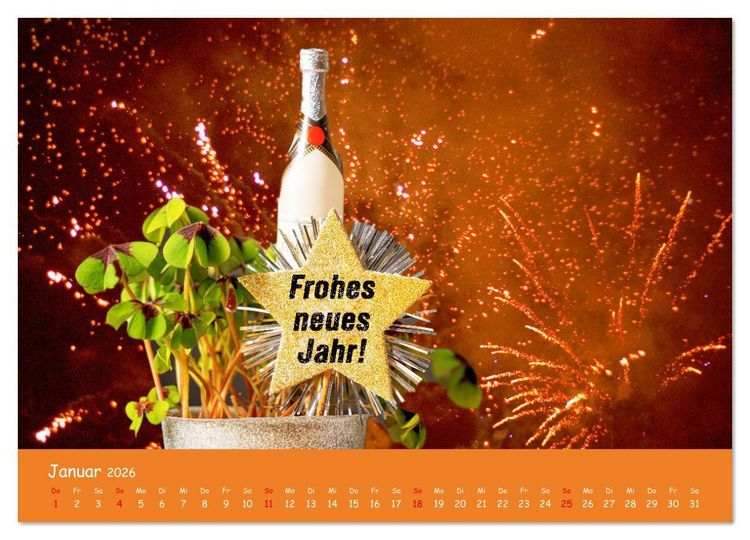 Produktbild: Momente im Jahr, die verbinden - Wunschkalender mit herzlichen Gr&uuml;&szlig;en (Wandkalender 2026 DIN A2 quer), CALVENDO Monatskalender