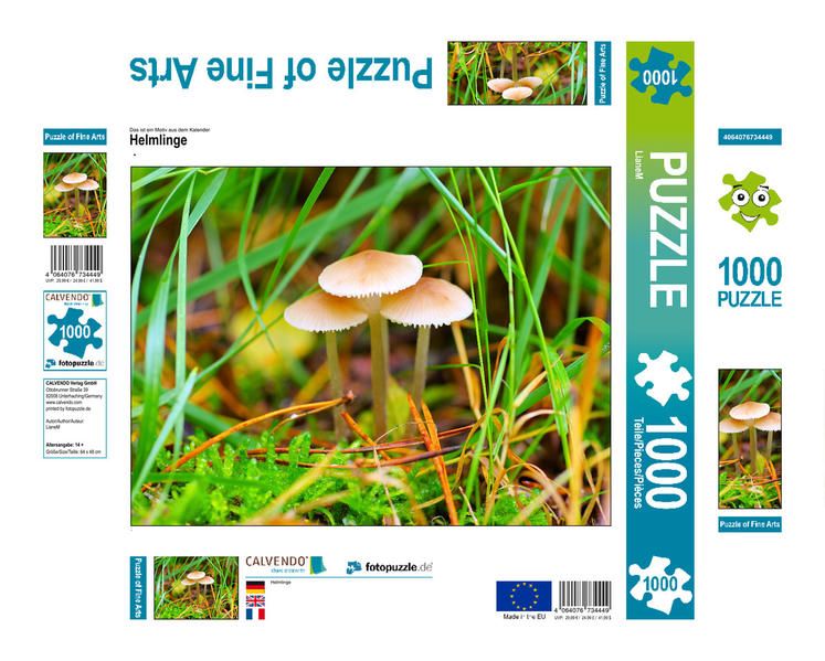 Produktbild: CALVENDO Puzzle Helmlinge | 1000 Teile Lege-Gr&ouml;&szlig;e 64x48cm Foto-Puzzle f&uuml;r gl&uuml;ckliche Stunden