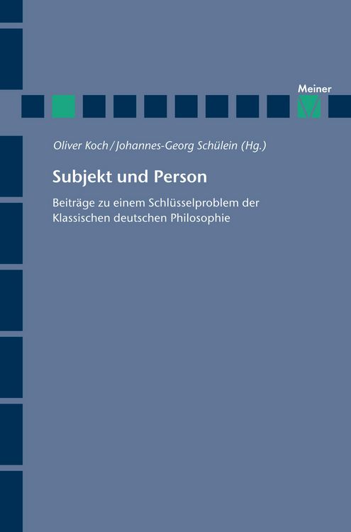 Produktbild: Subjekt und Person