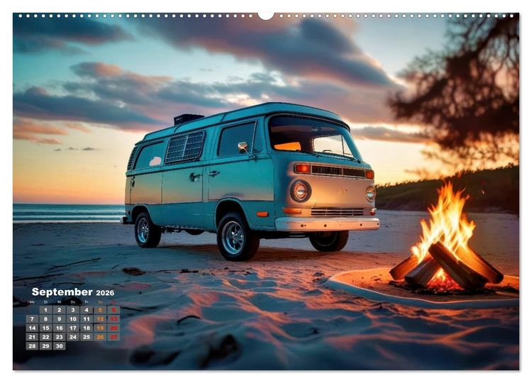Produktbild: Vanlife - Caravan Abenteuer (Wandkalender 2026 DIN A2 quer), CALVENDO Monatskalender