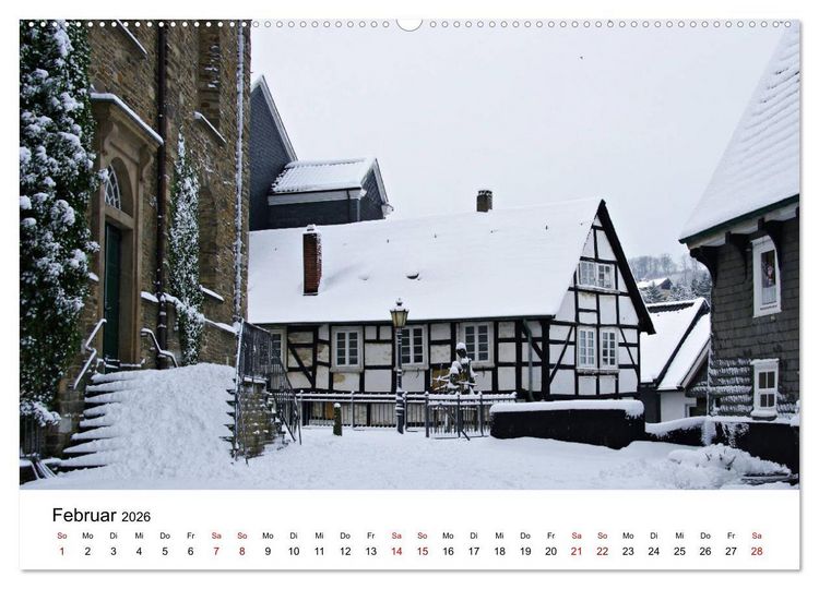 Produktbild: Velbert - Stadt der Schl&ouml;sser und Beschl&auml;ge (Wandkalender 2026 DIN A2 quer), CALVENDO Monatskalender