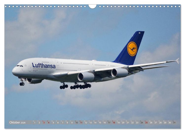Produktbild: Flugzeuge - Eindrucksvolle Riesen am Himmel (Wandkalender 2026 DIN A3 quer), CALVENDO Monatskalender
