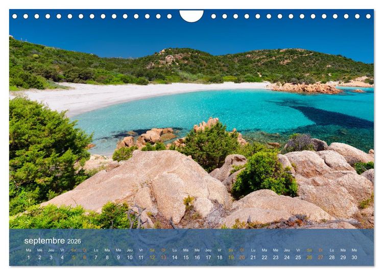 Produktbild: Sardaigne - L'&acirc;me sauvage de la M&eacute;diterran&eacute;e (Calendrier mural 2026 DIN A4 vertical), CALVENDO calendrier mensuel
