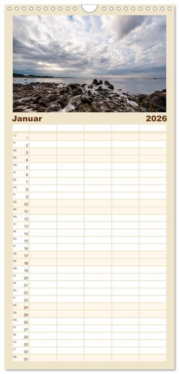 Produktbild: Familienplaner 2026 - Bretagne: Finist&egrave;re - am Ende der Welt mit 5 Spalten (Wandkalender, 21 x 45 cm) CALVENDO