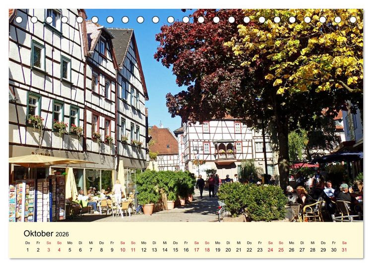 Produktbild: Willkommen in Bensheim an der Bergstra&szlig;e (Tischkalender 2026 DIN A5 quer), CALVENDO Monatskalender