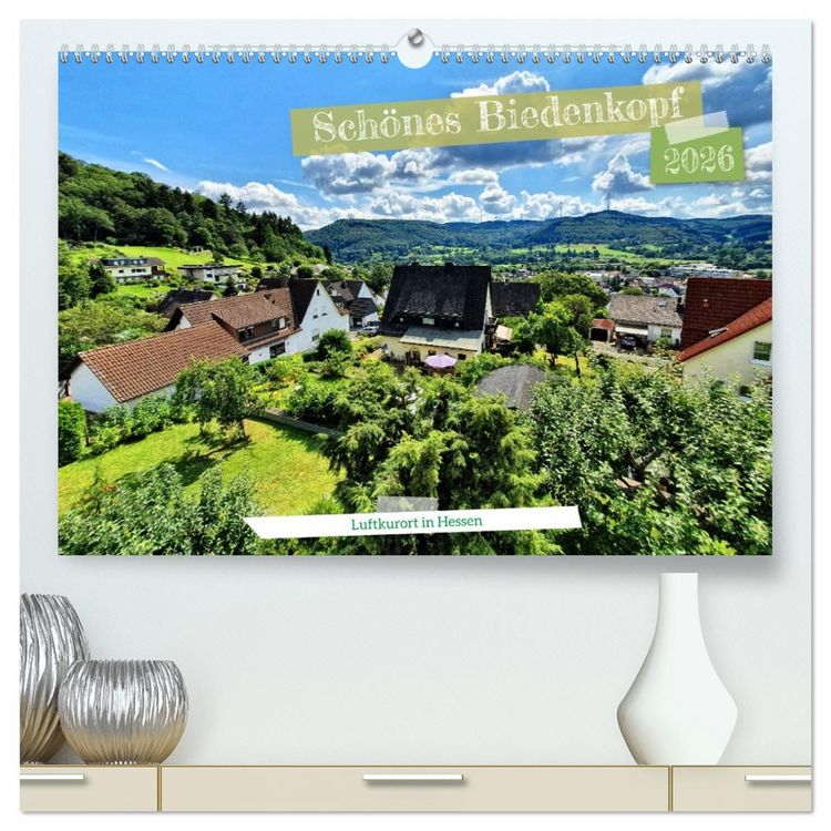 Produktbild: Sch&ouml;nes Biedenkopf Luftkurort in Hessen (hochwertiger Premium Wandkalender 2026 DIN A2 quer), Kunstdruck in Hochglanz