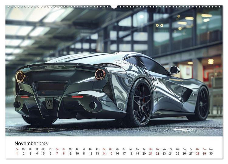 Produktbild: Schnelle Sportwagen (Wandkalender 2026 DIN A2 quer), CALVENDO Monatskalender