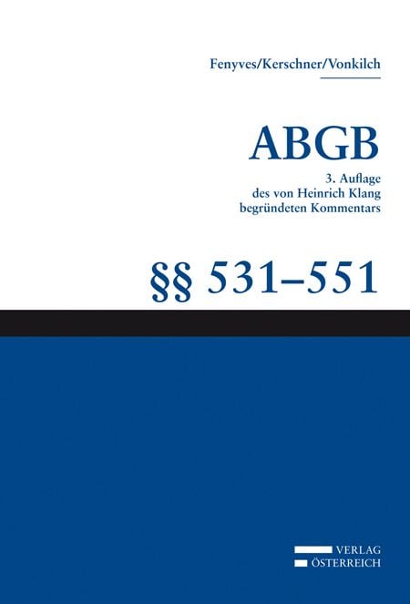 Produktbild: Gro&szlig;kommentar zum ABGB - Klang Kommentar