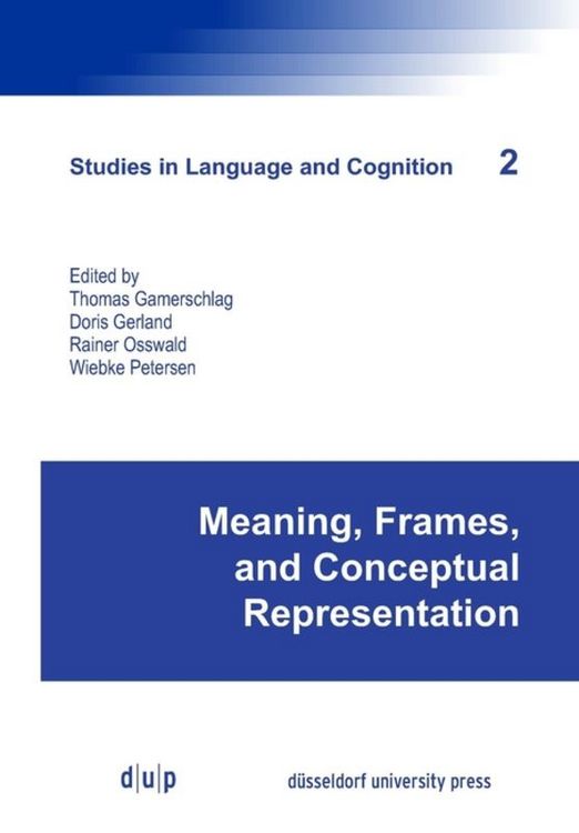 Produktbild: Meaning, Frames, and Conceptual Representation