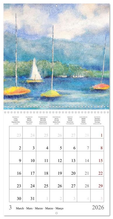 Produktbild: Upper Bavaria Art - Painted pictures from the south of Germany (Wall Calendar 2026 12 &times; 12 Inch) CALVENDO 12 Month Wall Calendar