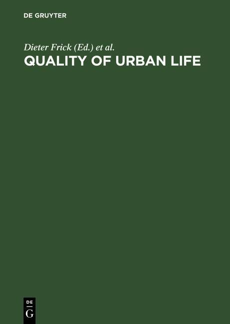 Produktbild: Quality of Urban Life