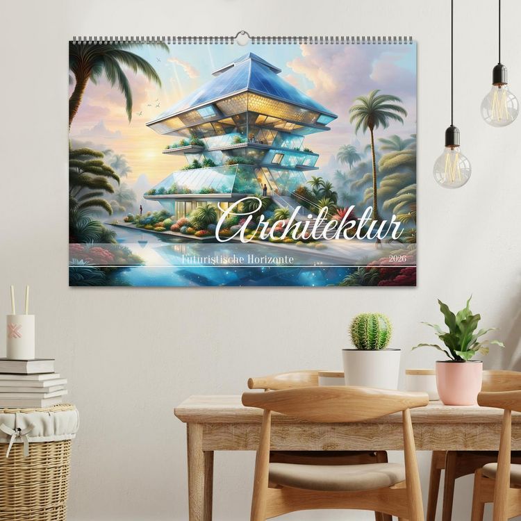 Produktbild: Architektur Futuristische Horizonte (Wandkalender 2026 DIN A2 quer), CALVENDO Monatskalender