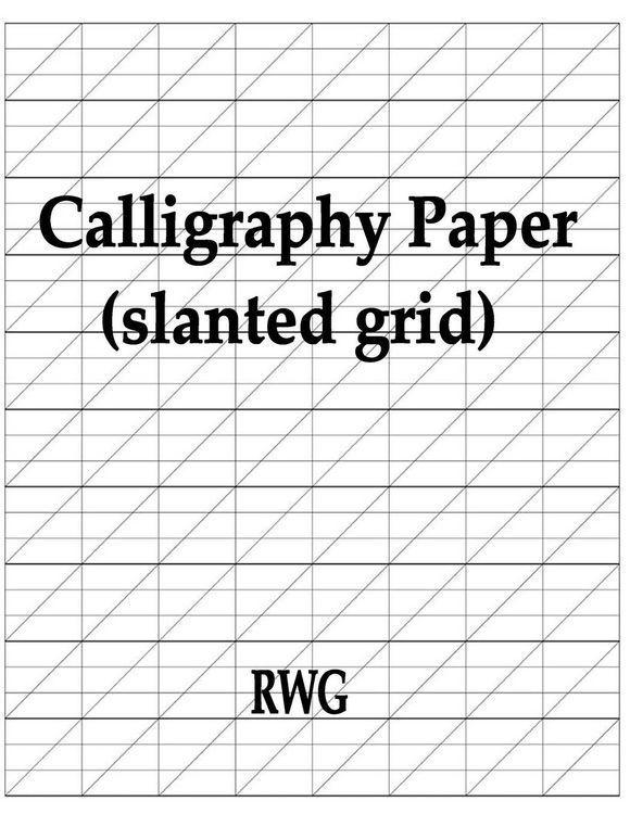 Produktbild: Calligraphy Paper (slanted grid)