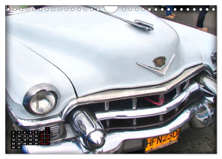 Produktbild: Ganz in Wei&szlig; - Elegante Oldtimer der F&uuml;nfziger Jahre (Wandkalender 2026 DIN A4 quer), CALVENDO Monatskalender