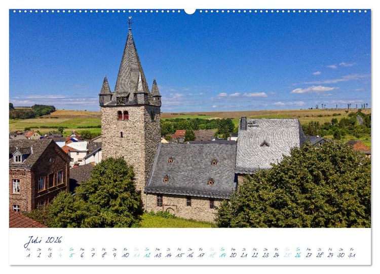 Produktbild: Taunus, deine Kirchen (Wandkalender 2026 DIN A2 quer), CALVENDO Monatskalender