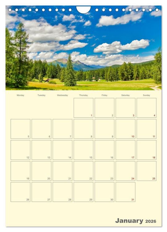 Produktbild: Romantic Northern Italy (Wall Calendar 2026 DIN A4 portrait), CALVENDO 12 Month Wall Calendar