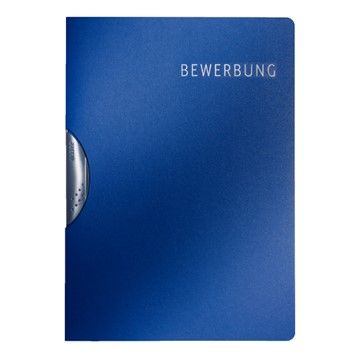 Produktbild: Bewerbungsmappe A4 Kart.d.blau