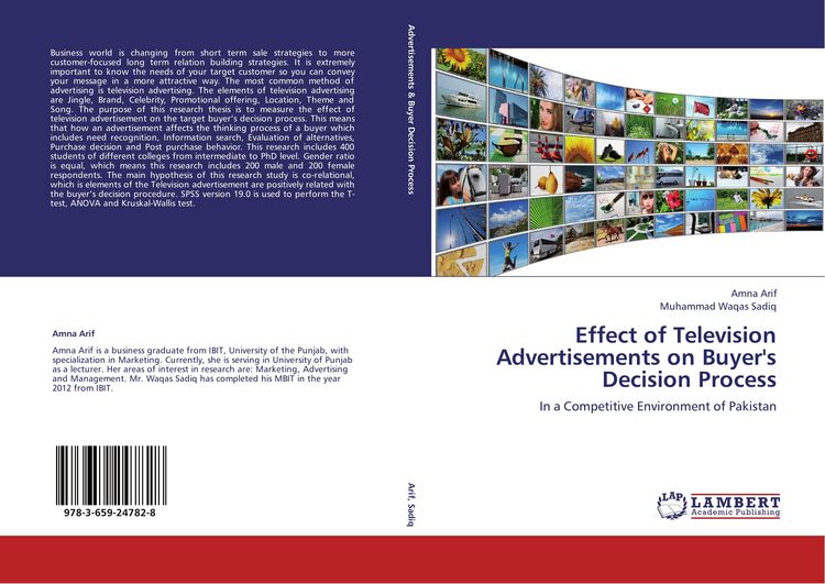 Produktbild: Effect of Television Advertisements on Buyer's Decision Process