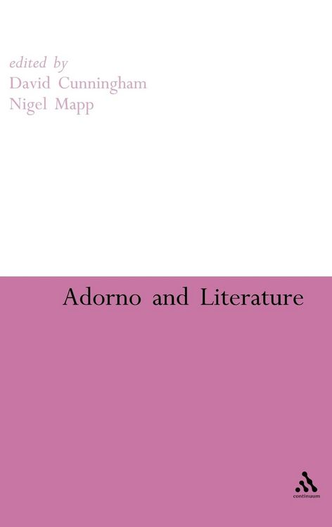 Produktbild: Adorno and Literature