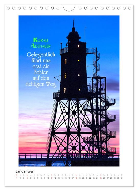 Produktbild: Interessante Zitate (Wandkalender 2026 DIN A4 hoch), CALVENDO Monatskalender