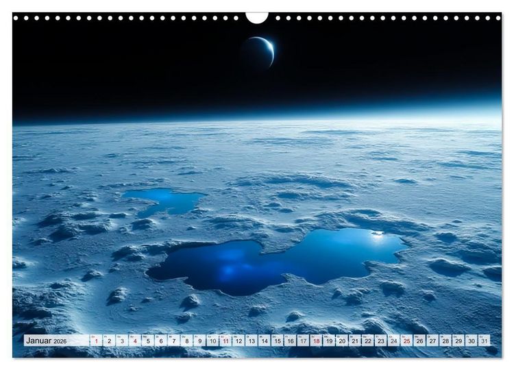 Produktbild: Kosmische Landschaften - Jenseits der Erde (Wandkalender 2026 DIN A3 quer), CALVENDO Monatskalender