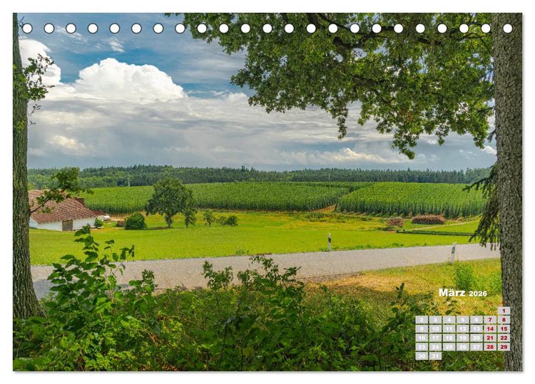 Produktbild: Hopfenland Holledau (Tischkalender 2026 DIN A5 quer), CALVENDO Monatskalender