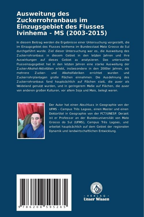 Produktbild: Ausweitung des Zuckerrohranbaus im Einzugsgebiet des Flusses Ivinhema - MS (2003-2015)