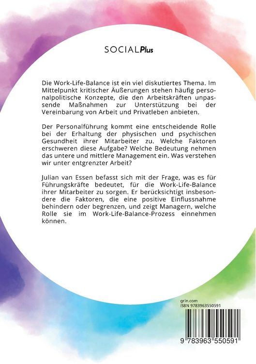 Produktbild: Work-Life-Balance als Herausforderung in der Personalf&uuml;hrung