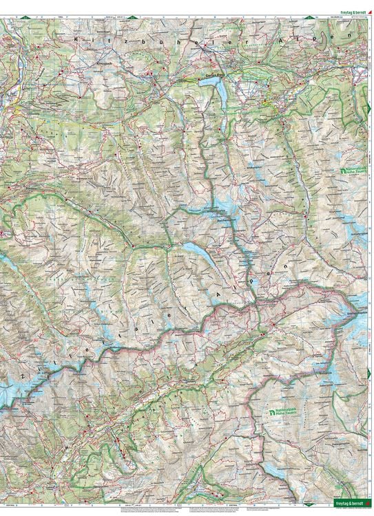Zillertaler Alpen, Wander-, Rad- und Freizeitkarte 1:50.000, freytag & berndt, WK 152